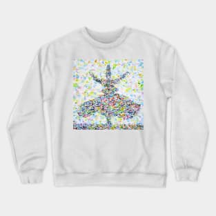 Whirling sufi - watercolor portrait Crewneck Sweatshirt